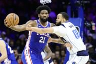 Embiid didn't play against Jokic and the Nuggets last week (Image via Getty Images)